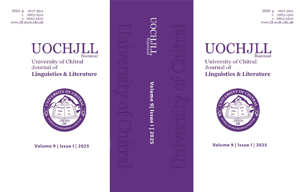 					View Vol. 9 No. I (2025): University of Chitral Journal of Linguistics and Literature
				